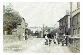 rs2123 - Children playing down Water Lane in Sandy, Beds. c1915 - print 6x4 - $2.80