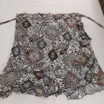 Piphany Valencia P3-311A Women's Multicolor Paisley Wrap Skirt Size 2X image 11