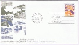 Canada First Day Cover 20 cent Definitive Prairie Fields Single - £1.68 GBP