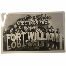 Greetings from Fort William, 7059 A, vintage postcard, early 1909 RPPC - £19.65 GBP
