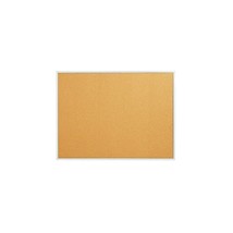 Staples Standard Cork Bulletin Board Aluminum Finish Frame 3&#39;W x 2&#39;H 168... - $60.99