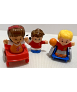 Fisher Price Little People 3 Pc Basketball Boy in Wheelchair, Girl - $17.26 CAD