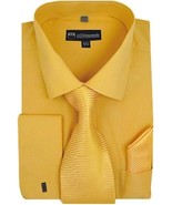 Fortino Landi Men&#39;s Long Sleeve Dress Shirt Set With Tie And Handkerchie... - $346.74 MXN