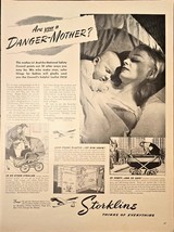 Storkline Strollers Thinks of Everything Danger mother -1948 Vintage Pri... - $8.51