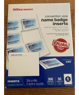Office Depot Convention Size Name Badge Inserts 5392 - $32.55
