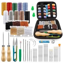 Leather Sewing Tools Kit for Hand Sewing Heavy Duty Sewing Upholstery Repair Kit - £9.93 GBP