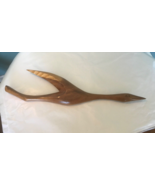 Mid Century Modern Scandinavian wood teak or walnut wall art Flying Goos... - €42,13 EUR