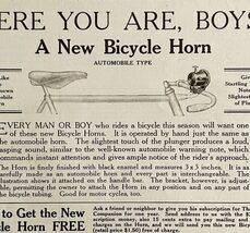 1916 Perry Mason Bicycle Automobile Horn Advertisement Bike Ephemera DWMYC1 - $371.04 MXN