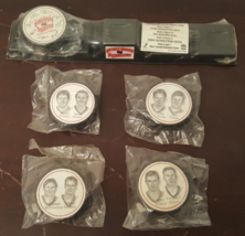 1997 Burger King Detroit Red Wings FotoPucks Complete 5 Puck Set wStand ... - £31.94 GBP