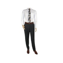 Men's MANTONI Pleated Pants 100% Wool Super 140's Classic Fit  46306-3 Charcoal image 5