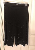 Canyon River Blues Black Capri Flair Pants With Studs Girls Size 18 - £12.61 GBP