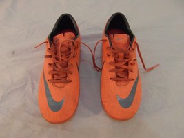 Children Youth Girls Nike Mercurial Vapor Bright Orange Soccer Cleats 30568 - £24.54 GBP