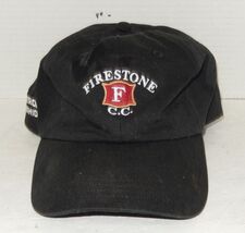 Firestone Country Club CC Akron Ohio OH Adjustable Hat Cap Black Red - $14.80