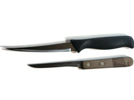 Stainless &amp; Carbon Steel Blade Fillet Kitchen Chef &amp; Utility Knives Vintage - £21.50 GBP