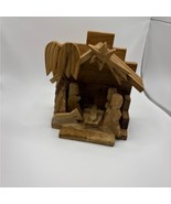 Wooden Nativity Scene Decor - $33.56 CAD