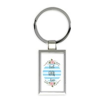 Best COOK Ever : Gift Keychain Christmas Cute Birthday Stripes Blue - £6.40 GBP