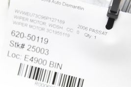 Windshield Wiper Motor Fits 06-10 PASSAT 69801 image 12
