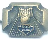 Vtg Metal and Black Enamel Bowling 500 Club Lapel Pin - £7.80 GBP