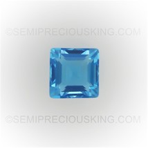 Natural Topaz Square Step Cut 5mm Swiss Blue Color VVS Clarity Loose Gemstone - £9.94 GBP