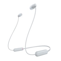 Sony WI-C100 Wireless In ear Bluetooth Headphones Headset WHITE - mic fo... - $36.00