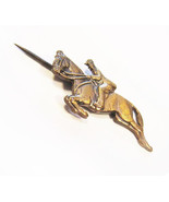 Elegant Little Vintage Jumping Horse Equestrian Hat/Lapel Stick Pin - $19.79