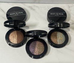 5 Ready To Wear Baked Eyeshadow Cocoa Glow,  Just Amethyst, Peach 0.07oz - $15.84
