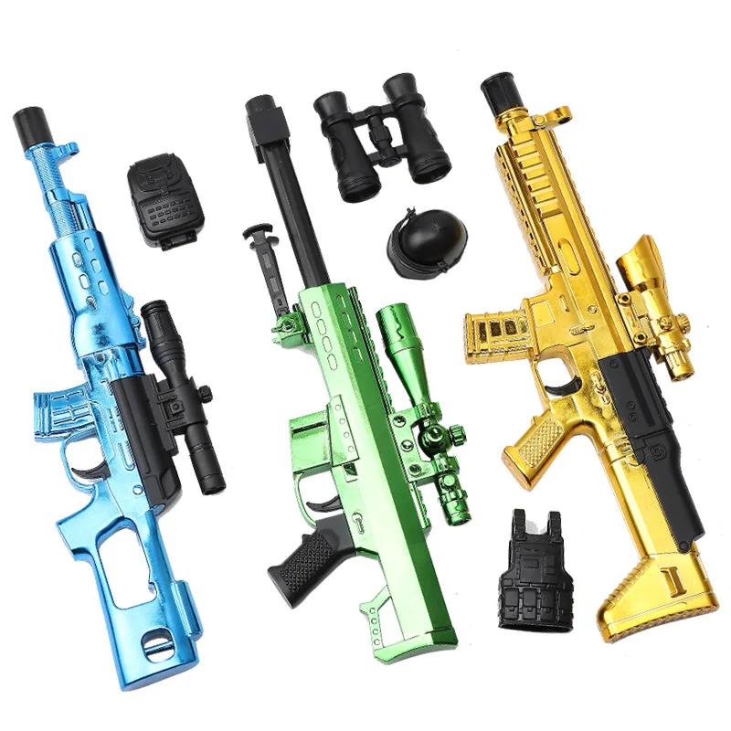 Game Fun Play Toys SCAR Gold Barrett Mini Sniper Rifle Military Game Fun... - £42.21 GBP