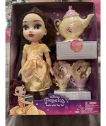 DISNEY PRINCESS BELLE WITH TEA SET FOR TWO - £38.95 GBP