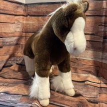 Douglas Cuddle Toys Samson Clydesdale Horse 14” Plush Toy  Stuffed Animal Pony - $18.49