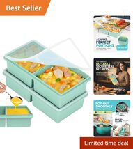 Stackable Silicone Freezer Trays with Leak-Proof Lids for Organized Free... - $31.63