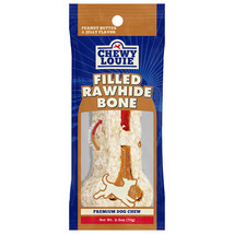 Chewy Louie PB &amp; J Filled Rawhide Bone - Natural Beef Bone with Protein - $10.88+