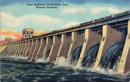 Giant Spillways At Kentucky Dam Western Kentucky Postcard - $10.00