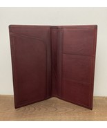 VINTAGE COACH Cordovan Leather Checkbook / Credit Card Bi Fold Wallet RARE - $74.20