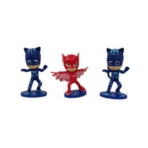 Disney PJ Masks Catboy x 2 Luna Girl 2&quot; Collectible Figure - £6.96 GBP