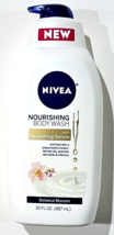 Nivea Nourishing Body Wash With Serum Plant Derived Oils Lipids Vitamins... - £20.36 GBP