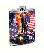 President Donald Trump 2024 L6 8oz Stainless Steel Flask Drinking Whiske... - £12.48 GBP