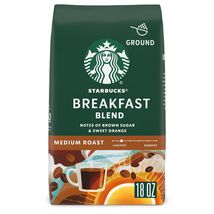 Starbucks Breakfast Blend Ground Coffee Medium Roast 18oz Bag - $11.95