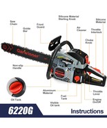 NEW 62CC Garwinner 6220G Gas Chainsaw 20&#39;&#39; 2-Stroke Cordless Chainsaw fo... - $2,359.94 MXN
