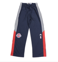 Adidas NBA Detroit Pistons Basketball Gigi Datome Game Worn Pants XL Navy Blue - £58.42 GBP