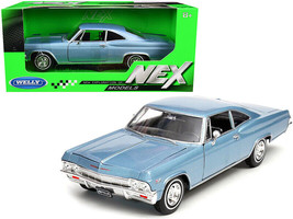 1965 Chevrolet Impala SS 396 Light Blue 1/24 Diecast Model Car by Welly - £26.87 GBP