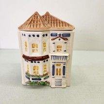 Vtg Avon Townhouse Canister Collection B Ceramic Handpainted Excellent Condition - £19.44 GBP