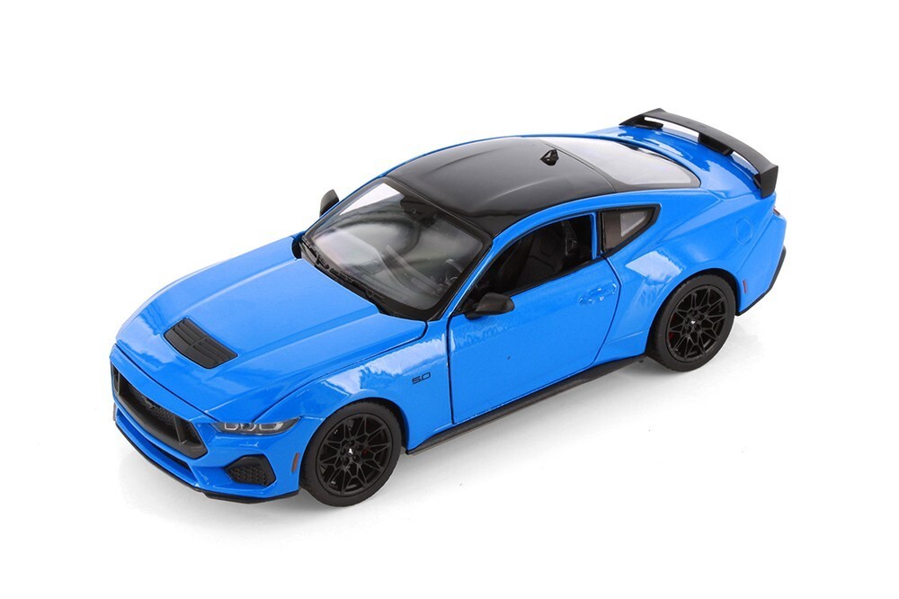 2024 Ford Mustang GT 1/25 Diecast Metal Model by Welly - BLUE - $29.69