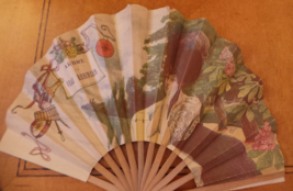 rare French Advertising Fan Arbre du Vrai Robinson Paris by H. Schick VG+ - $100.00