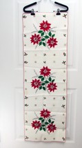 New Christmas Cotton Table Buffet Runner 16 x 48&quot; Red Green Poinsettias ... - £9.83 GBP