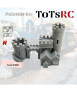 N Scale 1:160 3D Printed Building - Tiny Castle Gate PLA - $13.73 CAD
