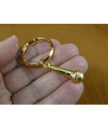 M-1-G Short 1&quot; Gold SHURE SM 58 Mic Microphone KEY CHAIN JEWELRY keychai... - $21.41