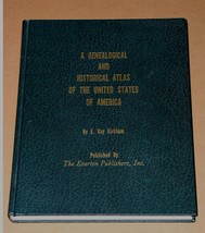 A Genealogical And Historical Atlas Of The U.S. Hardbound Book By Kirkham 1976 - £27.96 GBP