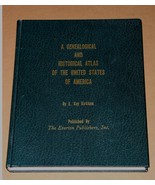 A Genealogical And Historical Atlas Of The U.S. Hardbound Book By Kirkha... - $665.05 MXN