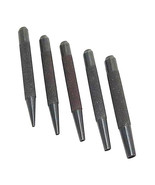 5 Piece Nail Punch Set 1.5, 2.5, 3, 4 and 5mm Steel Knurled Grip Punches... - $9.79