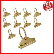 10 Gold E-Track O-Ring Anchors - Secure Cargo Up to 1500lbs Effortlessly - $723.79 MXN